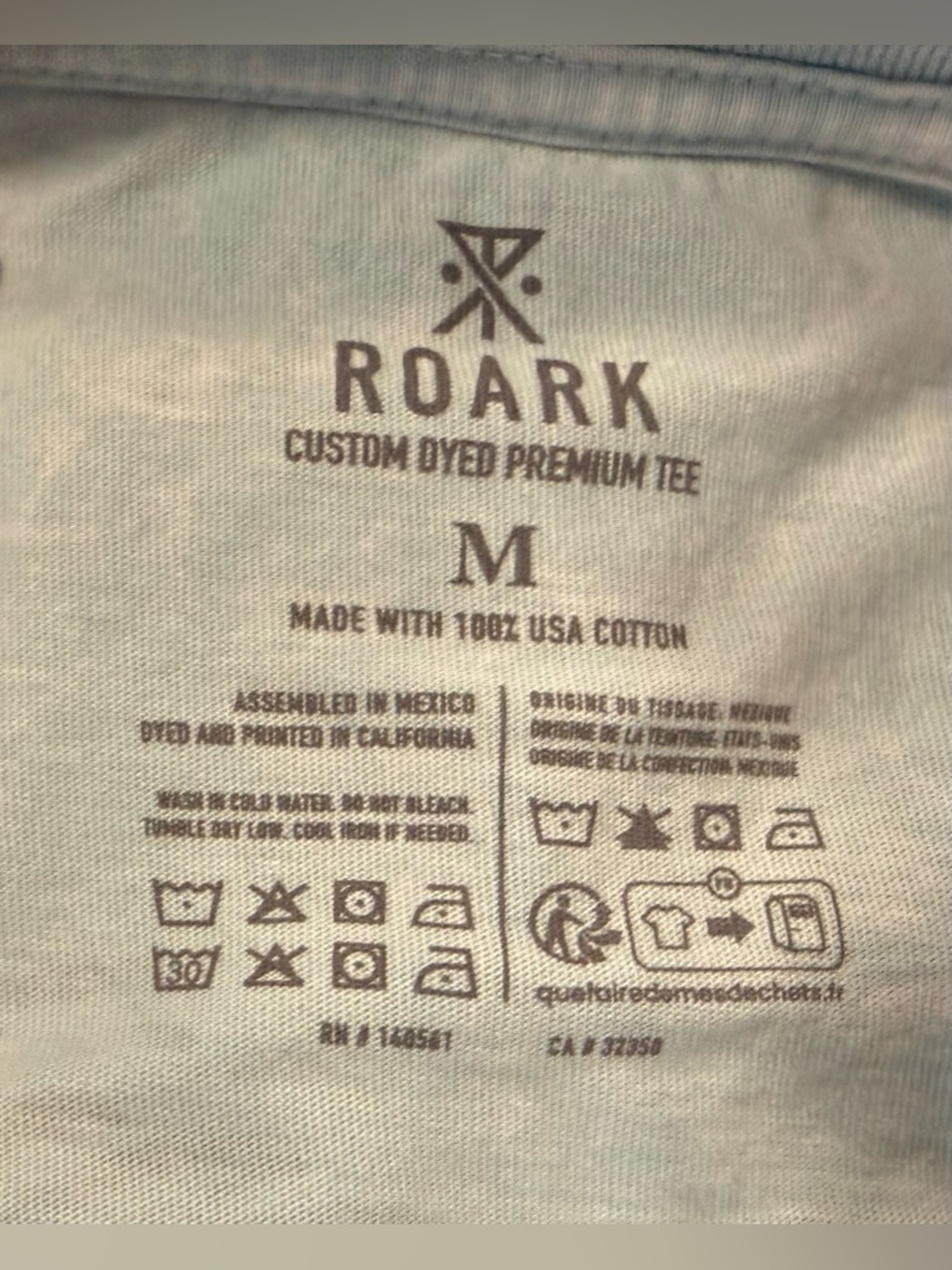 Roark Graphic T-Shirt Set of 2- Grey & Light Blue, men’s size medium. NWT. - Picture 4 of 4